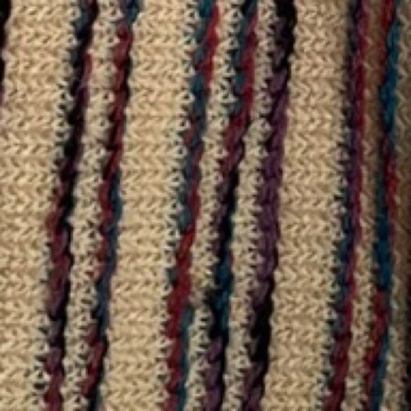 Carol Horn Knit Striped Wool Tunic 70s Pullover - Picture 10 of 15